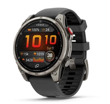 Смарт-часы GARMIN Fenix 8 Pro 47mm AMOLED Sapphire Tit. w. Graphite/black S. Band (010-03198-10/11)
