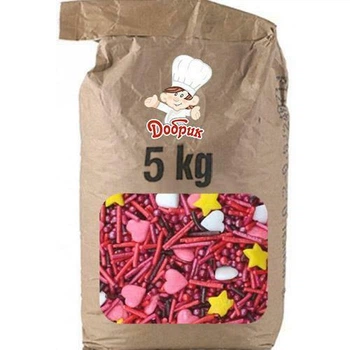 Посыпка 5кг Сердечки №2 Добрык