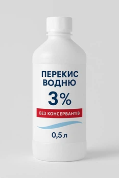 Медицинская Перекись водорода 3-5% (без консерванта Е211) 500мл