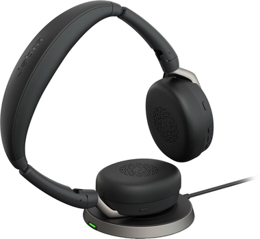 Навушники Jabra Evolve2 65 Flex Link380c MS Stereo with Charging Stand Black (26699-999-889) (00401911791) - Уцінка