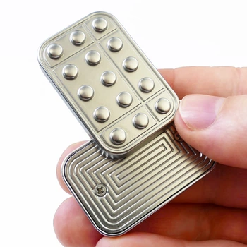 Магнітний Антистрес Слайдер Lego Fidget Slider колір Срібло (01539)