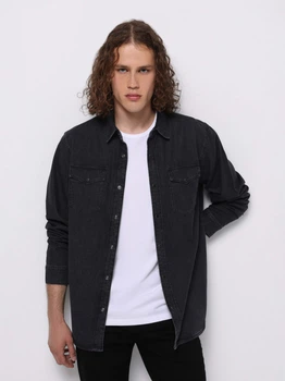 Сорочка джинсова чоловіча Colin's CL1076175DN44516 XL Black Leroya Wash (8684112896403)