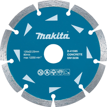 Алмазний диск Makita D-41595 125 x 22.23 мм для бетону (88381404419)