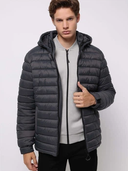 Куртка демисезонная с капюшоном мужская Colin's CL1076511ANT S Anthracite (8684112829883)