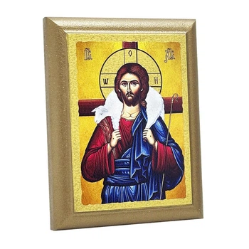 Икона "Добрый Пастырь" 9х12 см