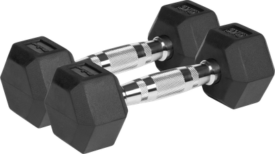 Гантелі чавунні Rebel Active гумовані HEX 2x3 кг RBA-2325-03 (5901890111812)