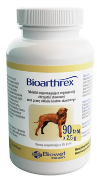 Дієтична добавка Biowet Pulawy Bioarthrex для підтримки суглобів у собак 90 таблеток (5907563482265)