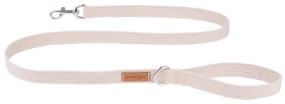 Smycz Amiplay Cotton S 140 cm Beżowa (5907563222687)