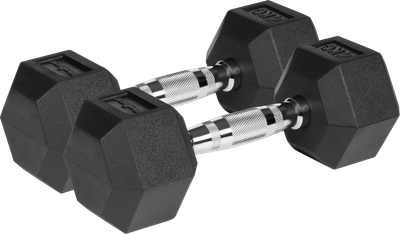 Гантелі чавунні Rebel Active гумовані HEX 2x4 кг RBA-2325-04 (5901890111829)