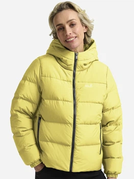 Пуховик зимовий короткий жіночий Jack Wolfskin Frozen Palace Jkt W Rds A65097-M0064 S Жовтий (4064886550017)