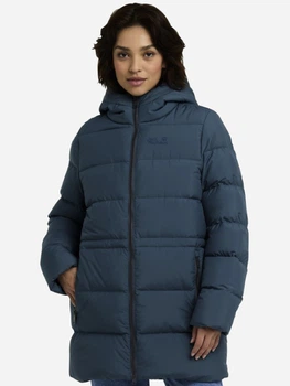Пуховик зимний женский Jack Wolfskin Frozen Palace Long Jkt W Rds A65096-C0539 XS Синий (4064886547918)