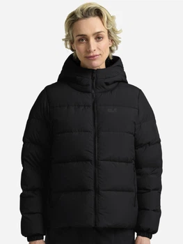 Пуховик зимний короткий женский Jack Wolfskin Frozen Palace Jkt W Rds A65097-6000 L Черный (4064886549219)