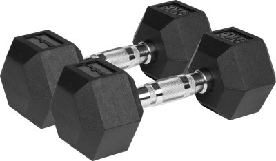 Hantle żeliwne Rebel Active gumowane HEX 2x9 kg RBA-2325-09 (5901890111874)