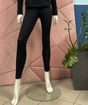 Женские термолегинсы из шерсти мериносовой SWAM Merino LBM S черный