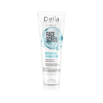Скраб для обличчя зволожуючий нормалізуючий Delia Cosmetics Clean Skin, 250 мл