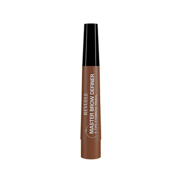 Маркер для бровей с эффектом микроблейдинга Revuele 4 Tips Eyebrow Pencil Светло-коричневый