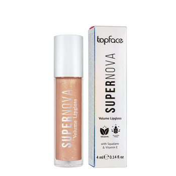 Блеск для губ TopFace Supernova Volume Lipgloss 4 мл PT209, 17 Sense Золотистый бежевый