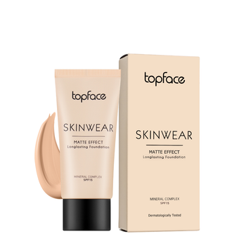 Тональний крем матючий TopFace SkinWear SPF15 PT468 №03