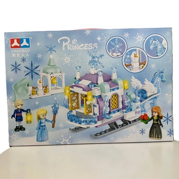 Дитячий конструктор карета Frozen пластик 38х26х6 см різні кольори (513160)