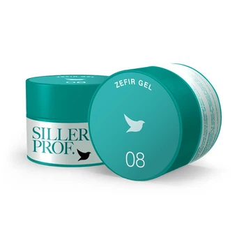 Гель для моделирования и укрепления Siller Professional Zefir Gel 08 в баночке бледно-голубой 15 мл