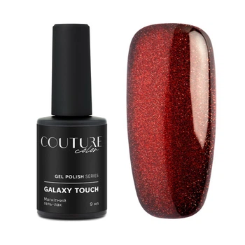 Гель-лак Couture Colour Galaxy Touch Cat Eye GT 11 вишнево-червоний відблиск 9 мл (2907928998007)