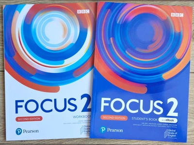 Комплект (підручник + зошит) з англійської мови Focus 2 (Second Edition) Student's Book with eBook + Workbook (Sue Kay, Vaughan Jones) Pearson. ISBN: 9788384050033 / 9788384050132
