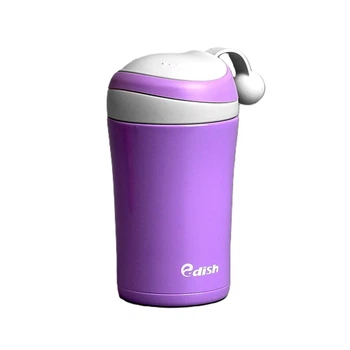 Термокухоль із нержавіючої сталі 500 мл герметичний ергономічний Purple