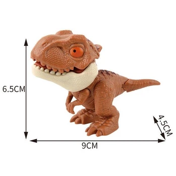 Фігурка Динозавр прищіпка кусачка Тиранозавр Рекс Jurassic World дитинча Тірекс T-REX коричневий