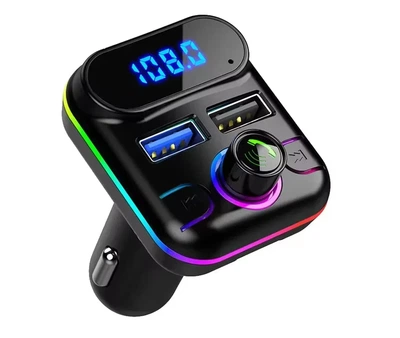 Автомобильный FM Модулятор ФМ трансмиттер, с дисплеем Bluetooth 2 USB