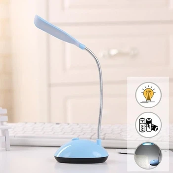 Настільна лампа LED DESK Light X-7188 світильник світлодіодний на батарейках 3хААА Синій 3867