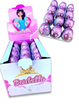 Шоколадное яйцо, киндер-сюрприз Barbella Барбелла 24 шт