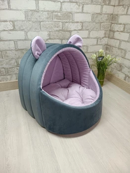 Будинок лежанка для котів та собак Animals_joy Кошик М 46*42 см(184)