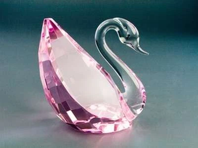 Фигурка хрустальная Лебедь "Сваровски" Sakura Розовый 10.0 x 0.0 x 0.0 см