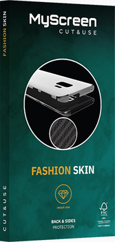 Захисна плівка MyScreen CUT&USE foil FASHION Back&Sides Carbon Straight Fiber для смартфона 7" (M CU FOL 7 FASHION BACK&SIDES CARBON)