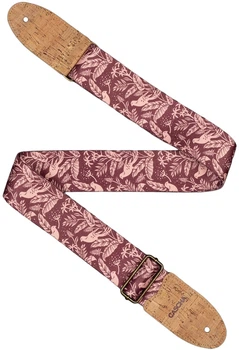 Ремень для гитары Cascha Vegan CGS-VC1 (Mauve Birds)