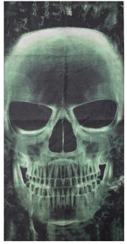 Бафф с черепом рентген бандана трансформер шарф из микрофибры One Size Green skull Зеленый