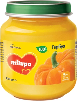 Овочеве пюре Milupa Гарбуз з 5 місяців 125 г (5900852030253)