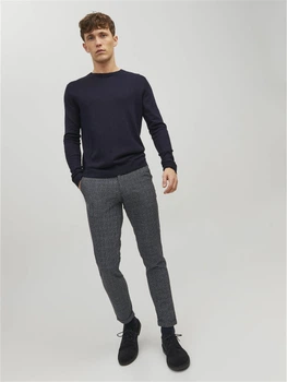 Брюки JACK&JONES темно-сірий в клітку FTTKH130 28/32