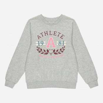 Світшот на флісі H&M сірий з принтом ELUEE137 98/104