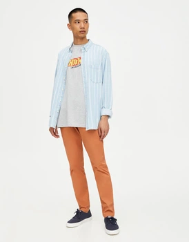 Штани Pull & Bear карамельний WPOXW790 44