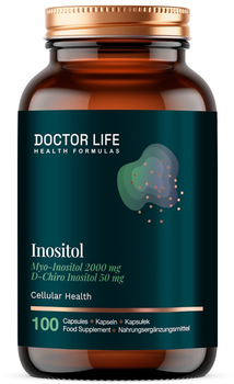 Suplement diety Doctor Life Inositol z Myo-inozytolem i D-Chiro inozytolem 100 kapsułek (5905692385839)