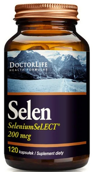Suplement diety Doctor Life Selen 200 mcg 120 kapsułek (5903317644194)