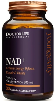 Suplement diety Doctor Life NAD + Rybozyd nikotynamidu 300 mg 30 kapsusłek (5903317644880)