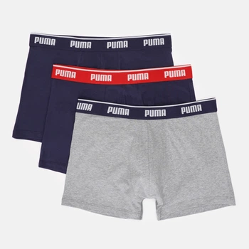 Набір трусів боксерів чоловічих бавовняних Puma Men Boxers 3P 94713005 M 3 шт Grey/Blue (8720245964753)