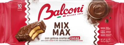 Мини бисквиты Balconi под шоколадной глазурью с какао 350 г (8001585001040)