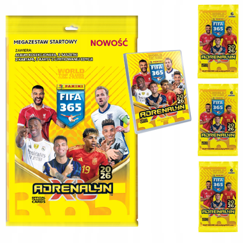 Набір колекційних карток Panini Fifa 365 Adrenalyn Xl 2026 мега-стартовий набір (8051708029284)