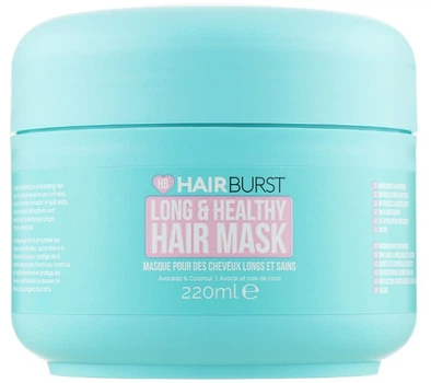 Маска для волосся HAIRBURST Long And Healthy, інтенсивне зволоження та блиск, 220 мл