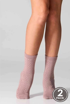 Носочки, 2 штуки Legs 36-40 Бургунд-тауп (121257)