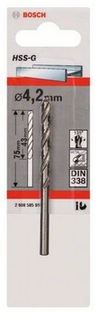 Свердло по металу Bosch HSS PointTeQ 4.2 x 43 / 75 мм (2608585918)