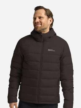 Пуховик зимовий короткий чоловічий Jack Wolfskin Ather Down Hoody M Rds 1207671-D0108 L Коричневий (4064886511728)